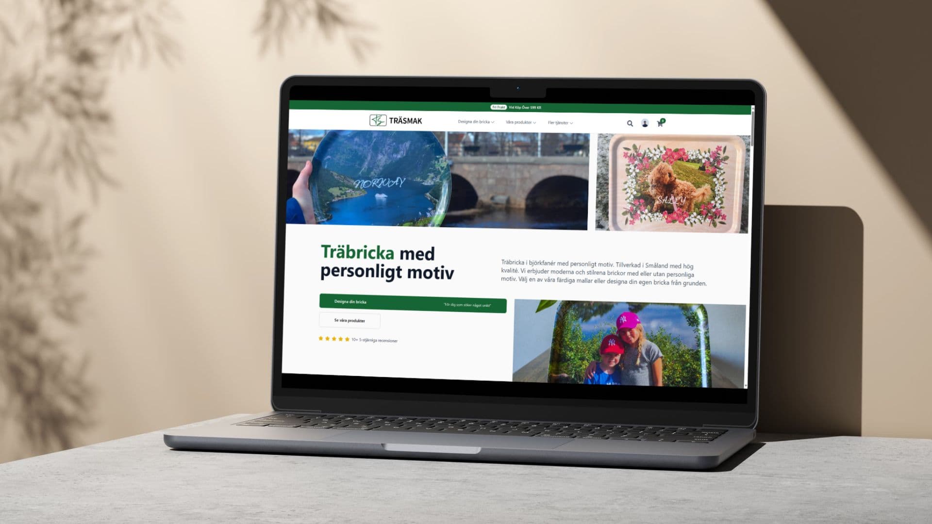 Träsmak UF - E-handelslösning med inbyggt designverktyg